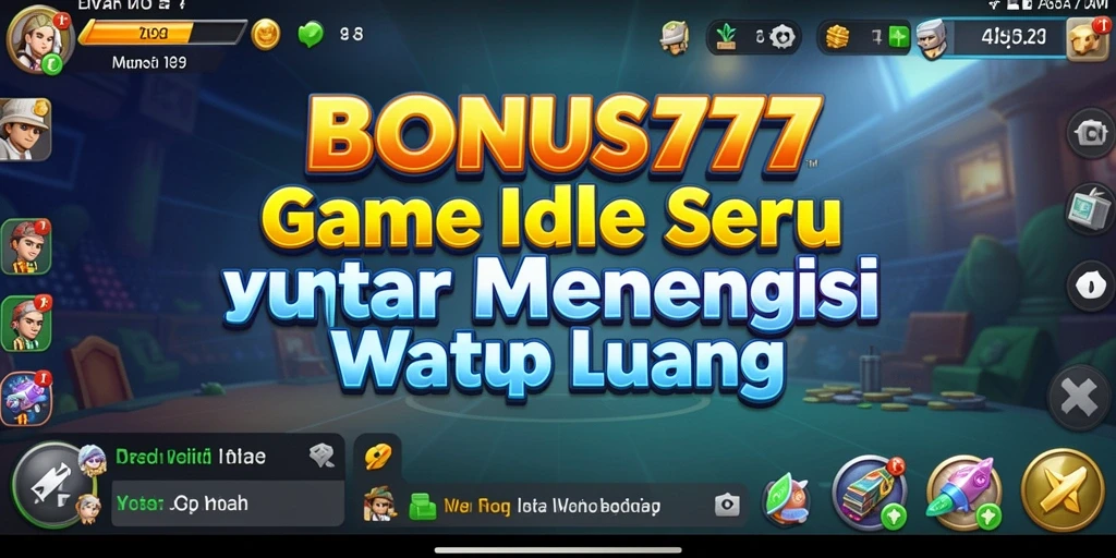 Tampilan gameplay menarik dari BONUS777 yang menawarkan pengalaman Idle menyenangkan.