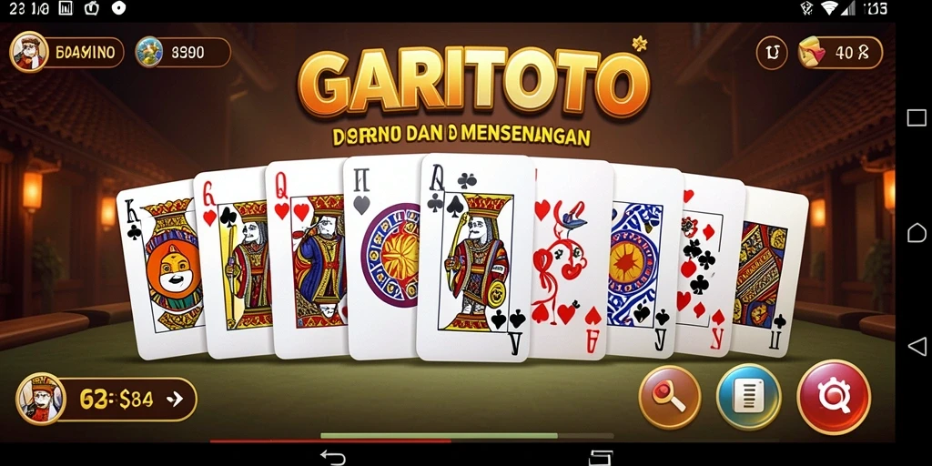 Tampilan gameplay seru GARITOTO saat bermain domino bersama teman.