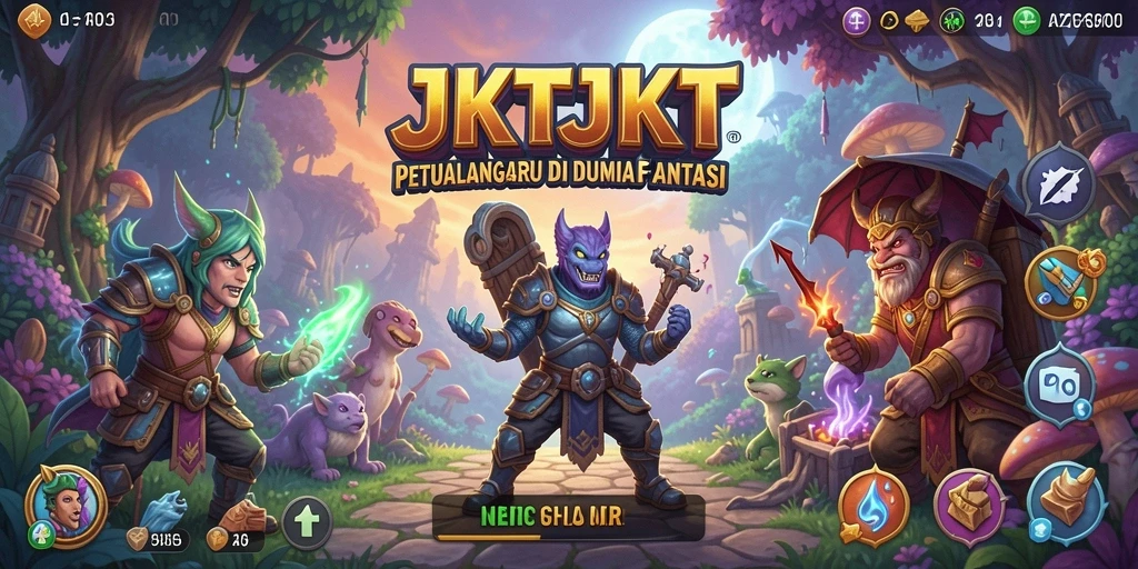 Tampilan gameplay seru dari JKTJKT di dunia petualangan yang menegangkan.