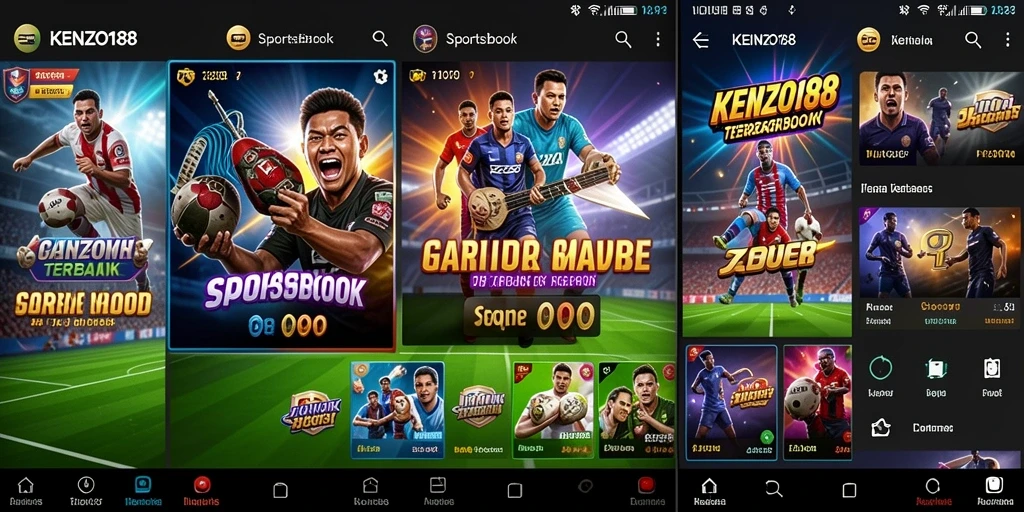 Tampilan menarik dari gameplay KENZO188 saat melakukan taruhan olahraga.