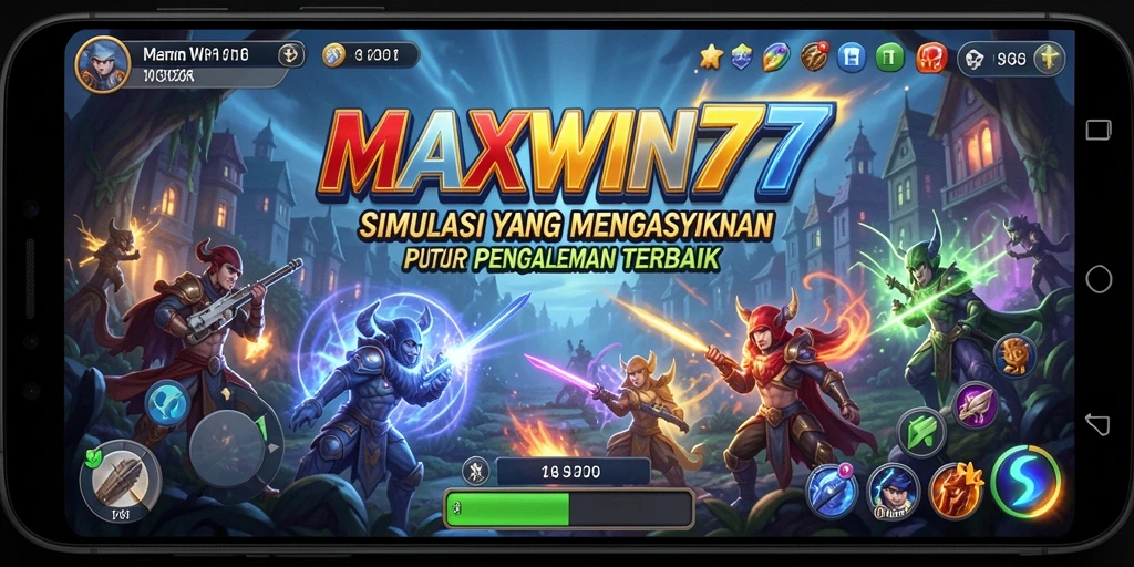 Tampilan gameplay MAXWIN77 yang menarik dan interaktif.
