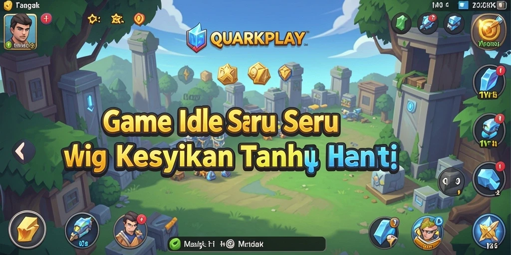 Tampilan gameplay QUARKPLAY yang menarik dan interaktif.