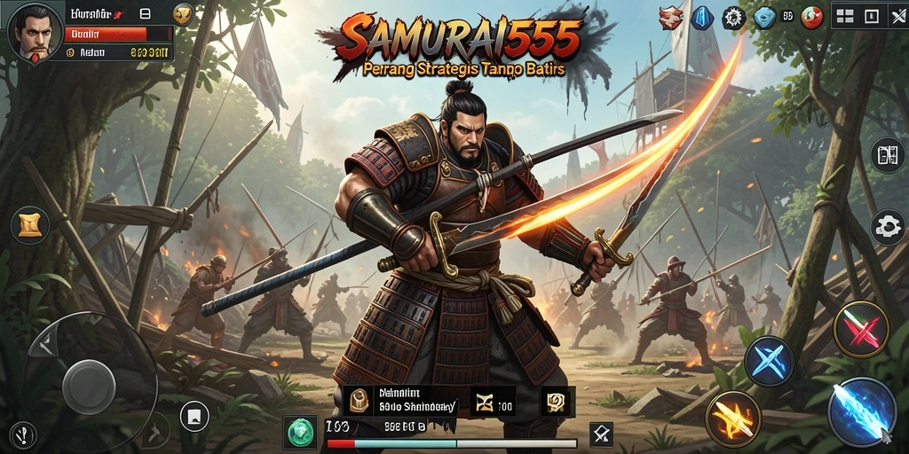 Tampilan menakjubkan dari pertempuran epik dalam SAMURAI555.